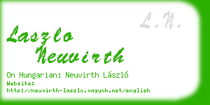 laszlo neuvirth business card