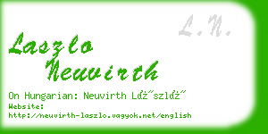 laszlo neuvirth business card